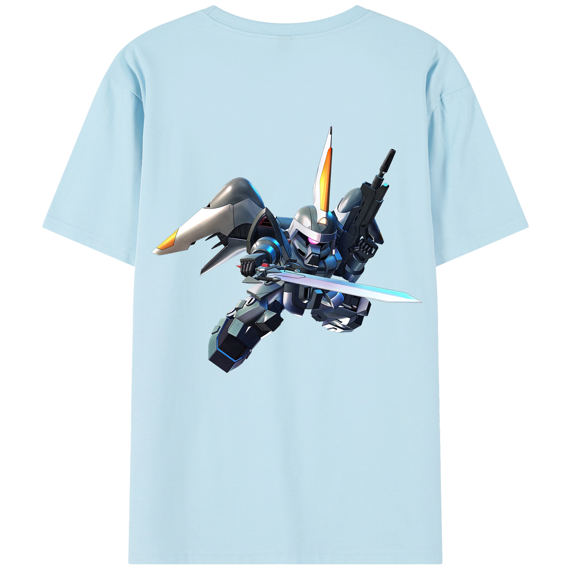 （画像用） 機動戦士ガンダム Mobile Suit Gundam 綿100％半袖Tシャツ（背面プリント）